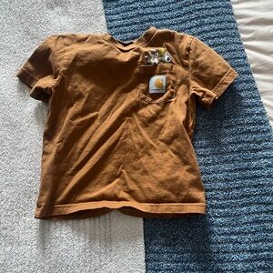 Carhartt Toddler Pocket T-Shirt Brown Tool Graphic Size 4